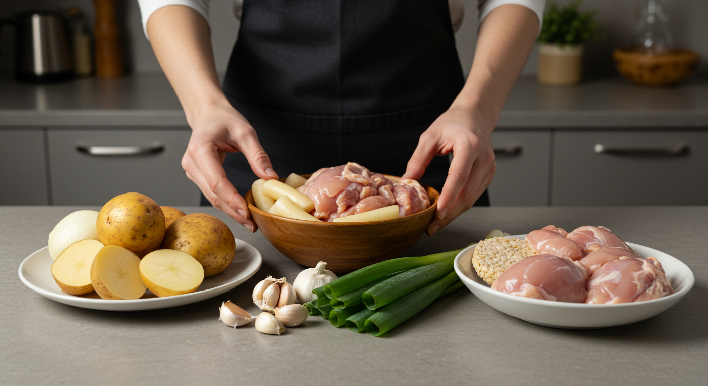 우리 집 닭한마리, 재료 준비부터!