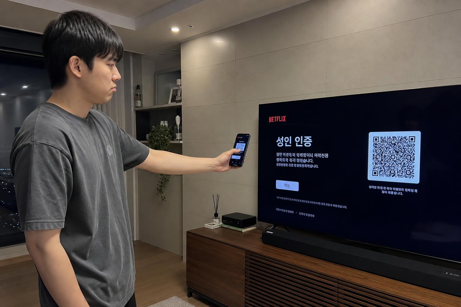 TV에서 만나는 성인인증 요청, 어떤 모습일까요?