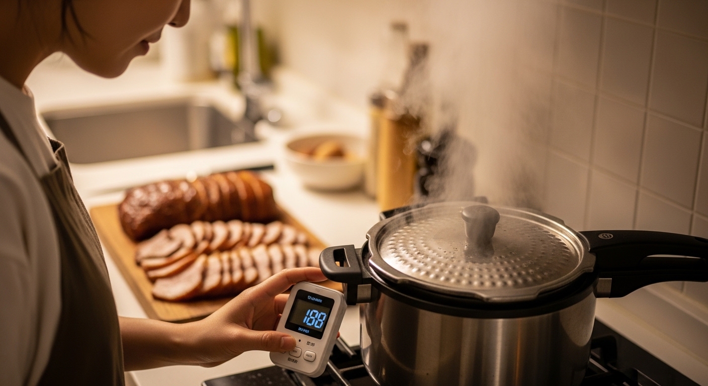 압력솥 수육, 최적의 삶는 시간과 불 조절 비법