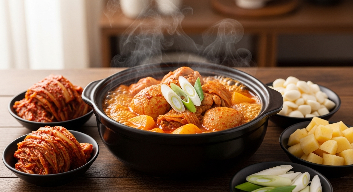 맛있는 묵은지 닭볶음탕의 핵심 재료는 무엇일까요?