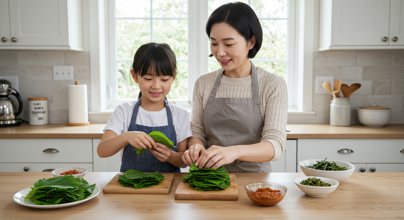 집에서 쉽게 만드는 깻잎 양념장 황금 레시피!