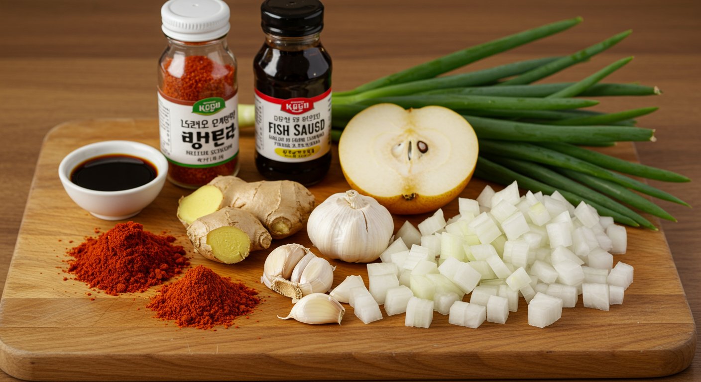 간단 파김치 재료 준비와 황금 계량법