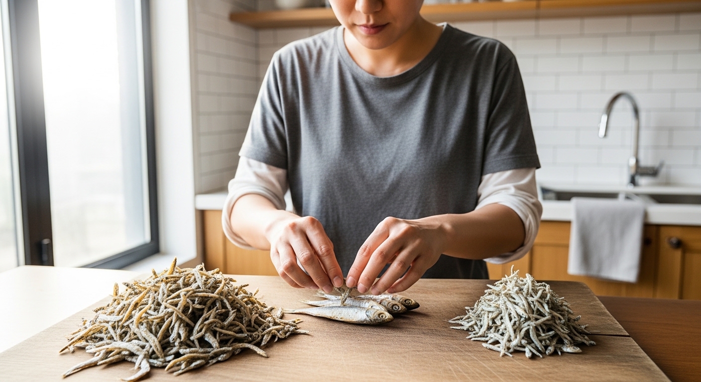 멸치 선택 및 준비 방법