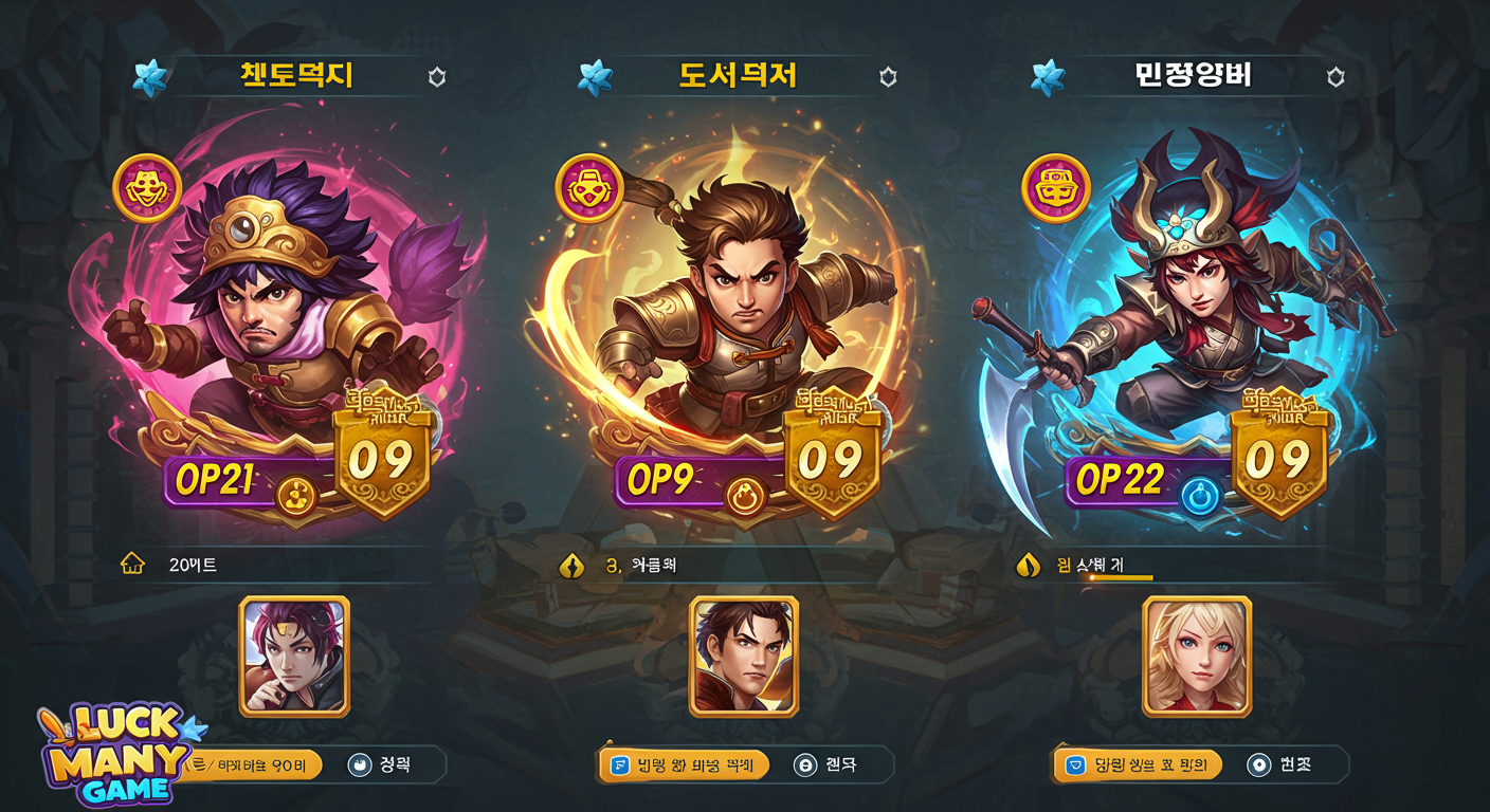 최신 운빨존많겜 티어표, OP 영웅은 누구?