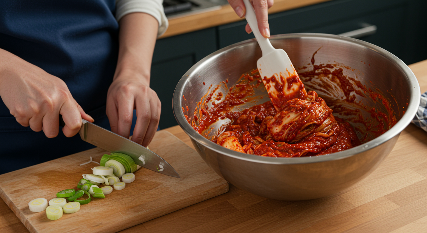 싱싱한 실파 손질부터 마법의 양념장까지!
