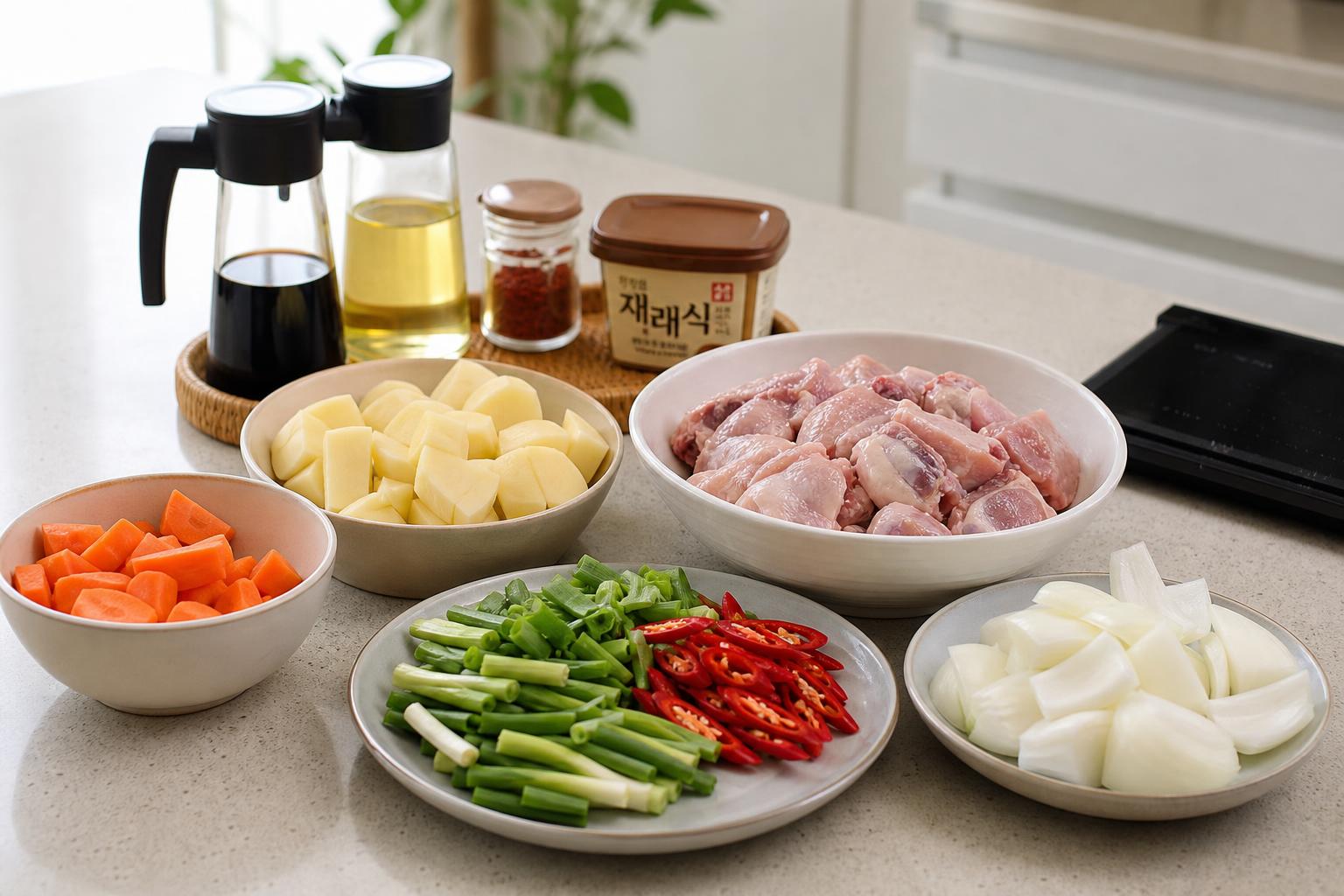 맛있는 닭볶음탕, 어떤 재료가 필요할까요?
