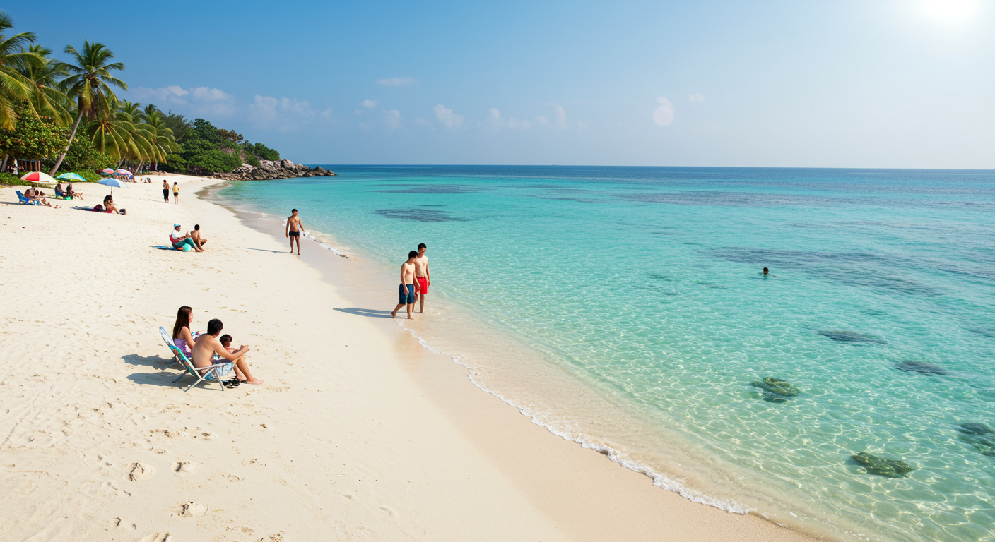 푸꾸옥의 보석 같은 해변: 사오비치와 야시장 구경 🛍️