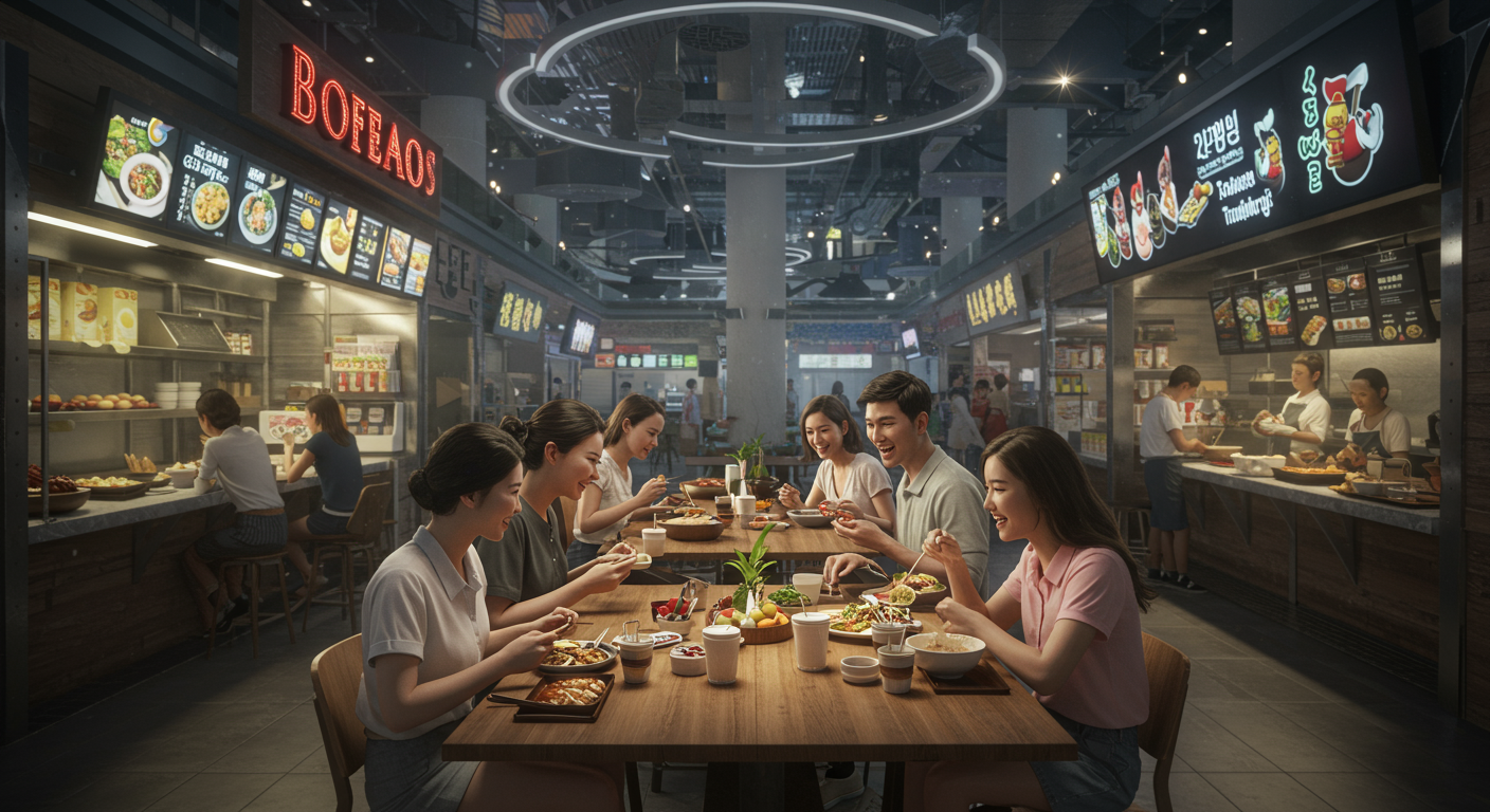 한국인 입맛 저격! 맛집형 카페와 푸드코트