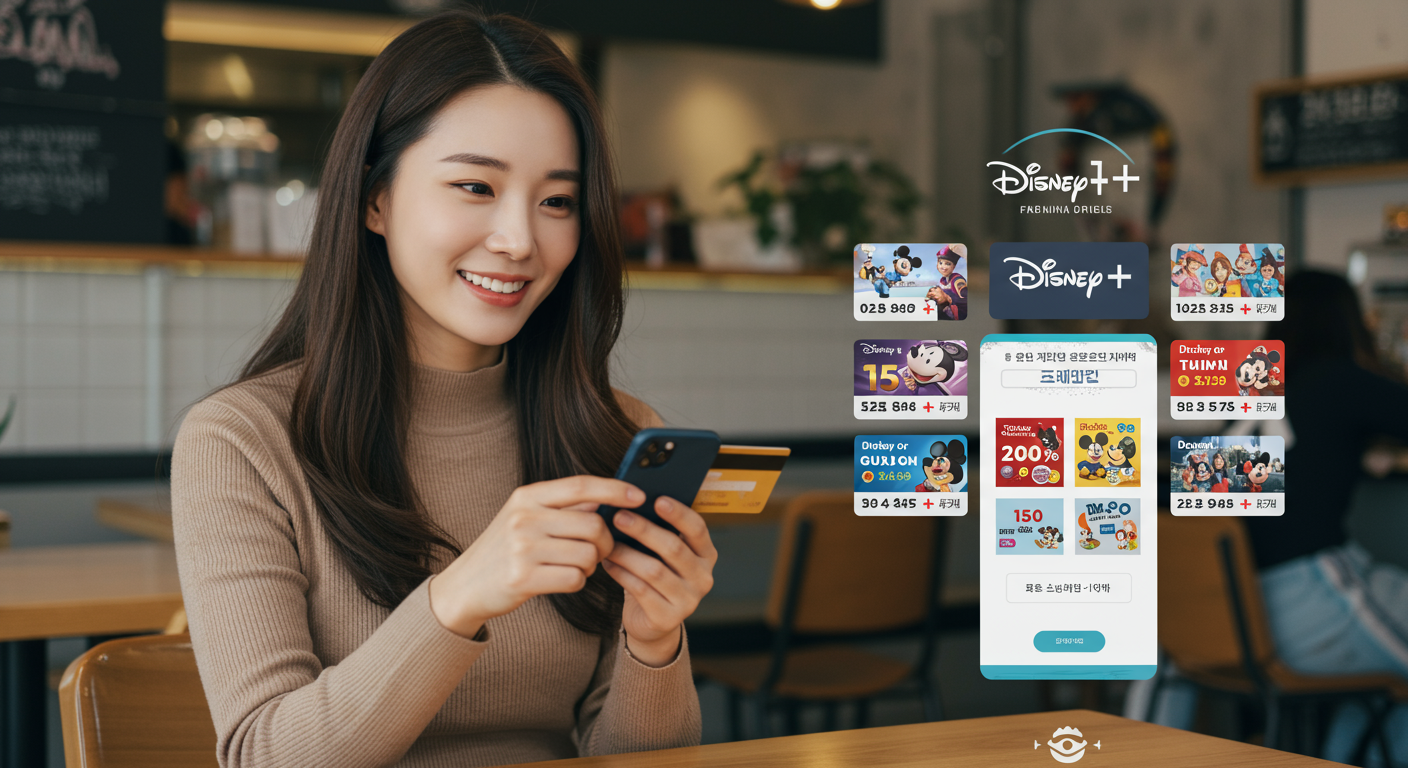 나에게 딱 맞는 디즈니플러스 할인카드 찾아봐요!