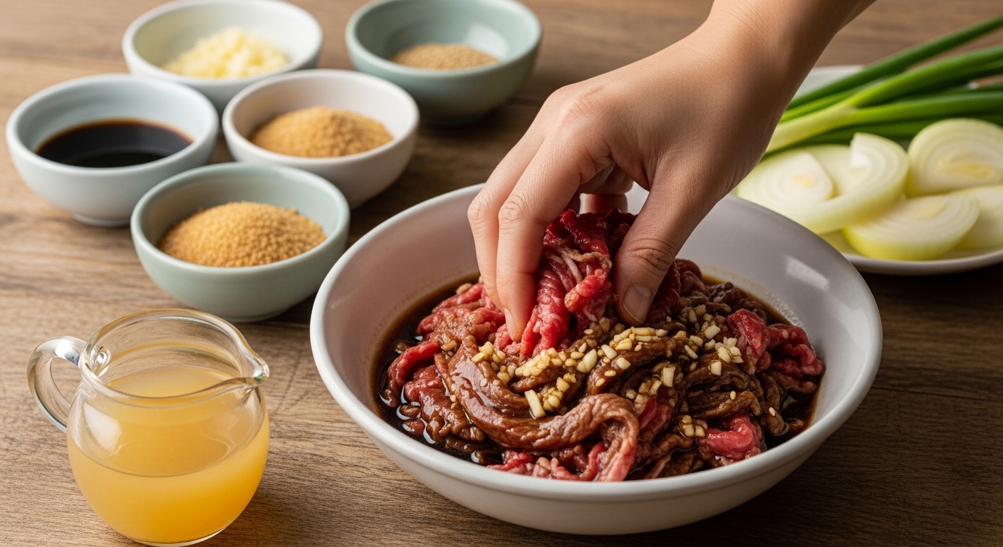 소불고기전골 황금 레시피, 고기 양념과 육수 비법!