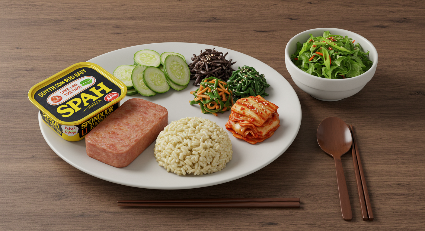 건강하게 즐기는 스팸 순두부찌개!