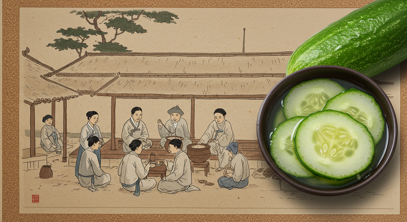 시원한 오이냉국의 유래와 여름철 의미