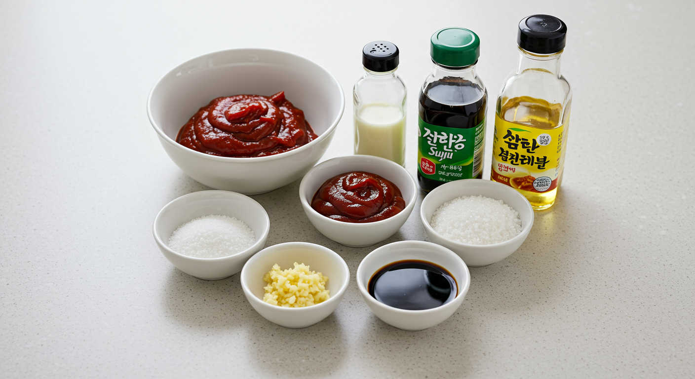 우리 집 주방에서 망향 비빔국수 양념장 만드는 비법!