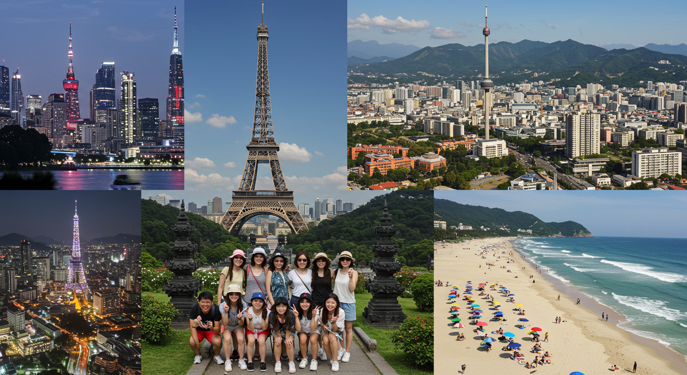 어디로 갈까요? 2025년 인기 세계여행지 TOP 10!