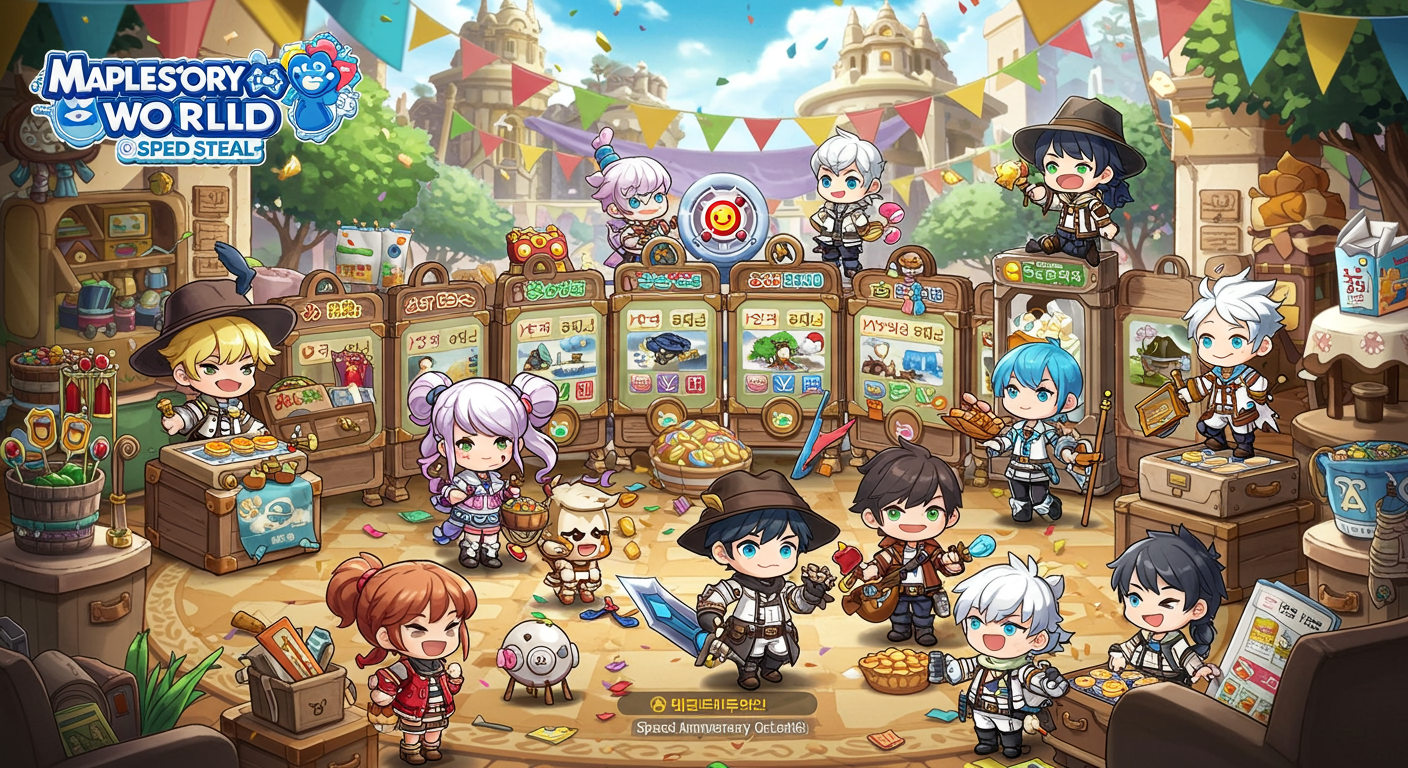 메이플랜드 스피드퀴즈, 1주년 특별 이벤트 완벽 공략!