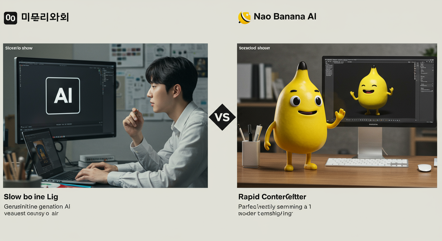다른 AI와 비교해보면 어떨까요? 나노바나나 AI만의 특별함