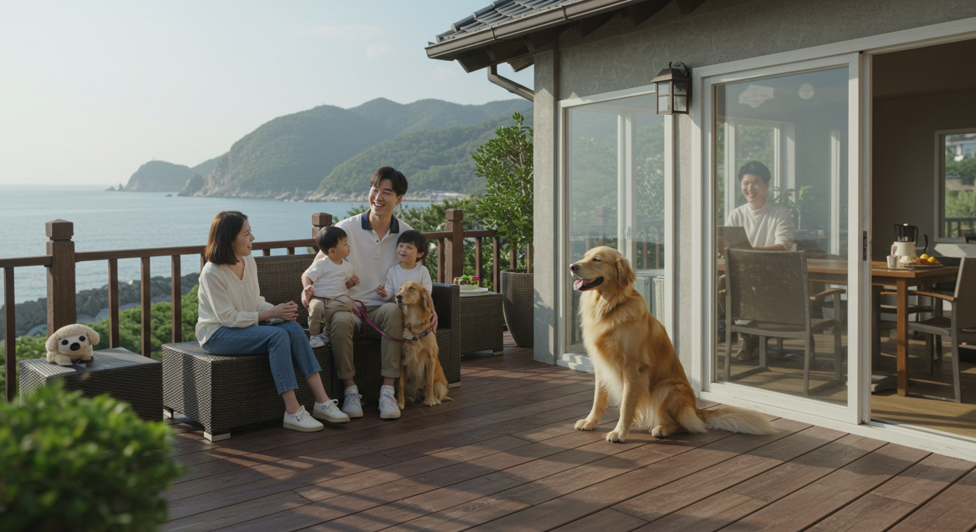 우리집 막내도 함께! 소매물도 펜션 애견 동반 숙박 🐶