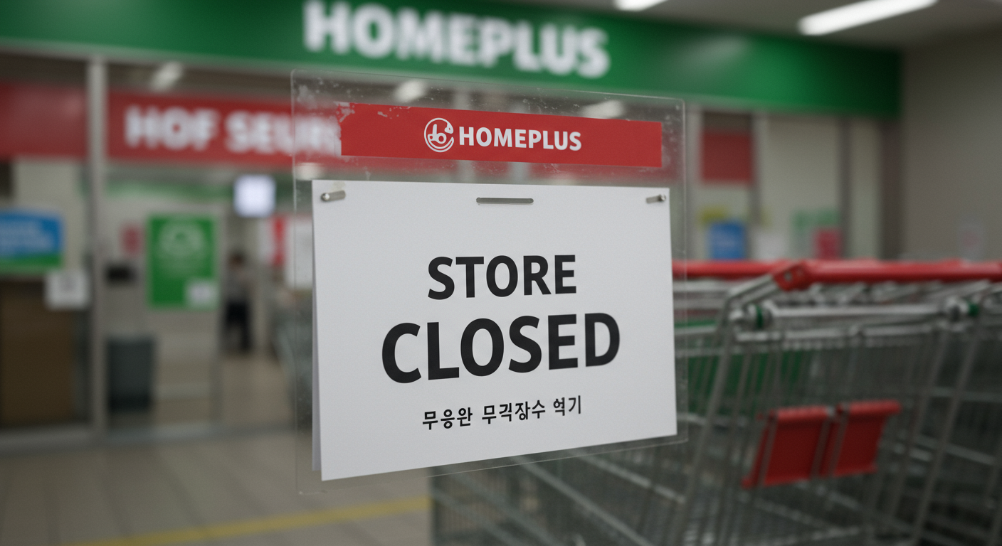 사라지는 점포들: 1차 홈플러스 폐점일과 매장