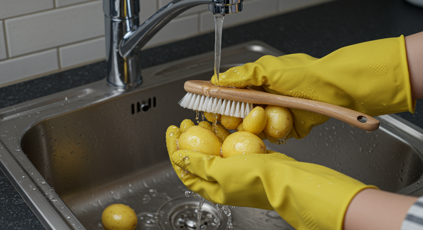 껍질까지 부드러운 알감자 손질 비법!