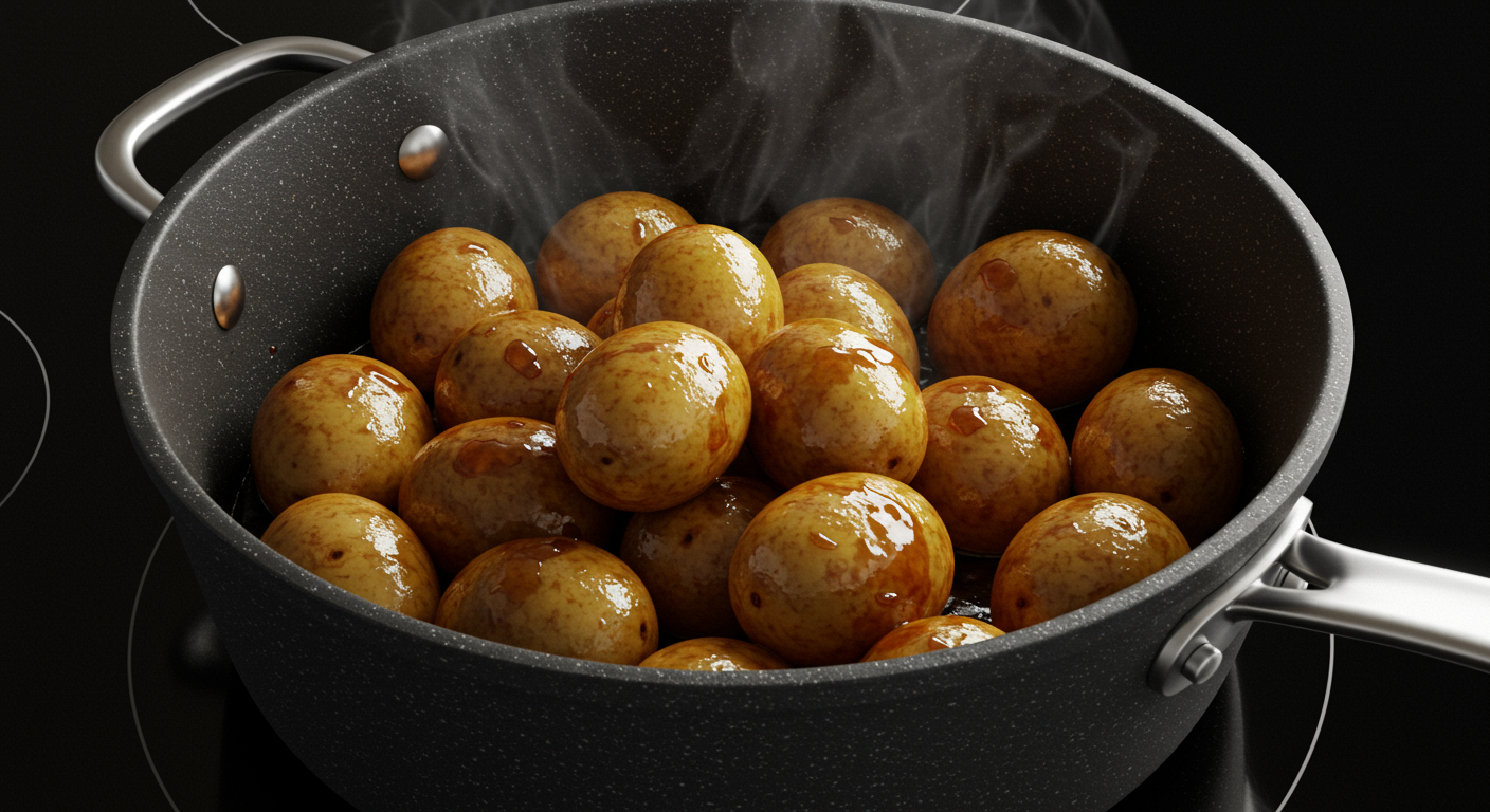 쫀득하게 졸이는 알감자조림 핵심 과정