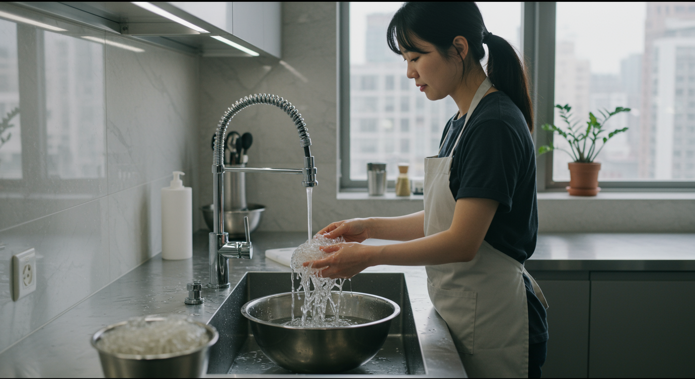 당면 불리기와 삶기의 황금 비율