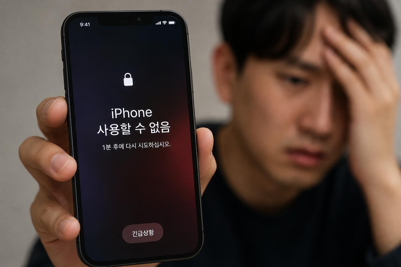 아이폰 비활성화, 정확히 무슨 상황인가요?