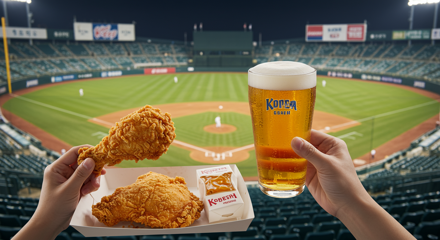 야구 직관의 필수! 외야 먹거리와 환상 조합 맥주