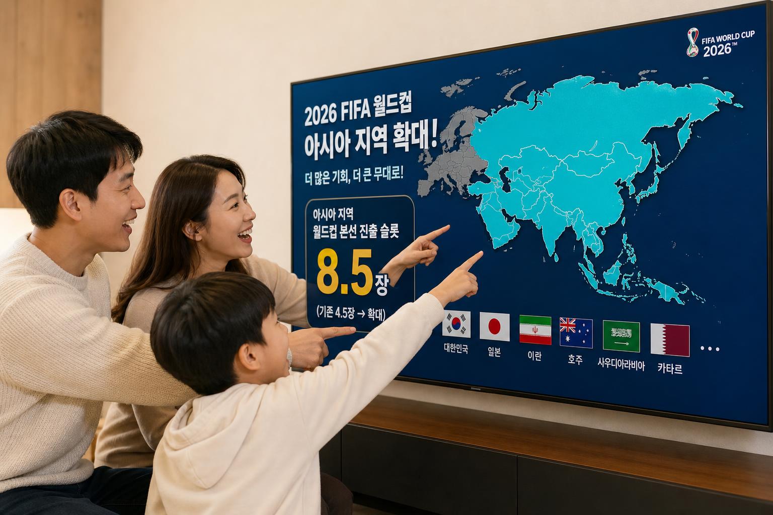 아시아 출전권 8.5장! 예선은 어떻게 바뀌나요?