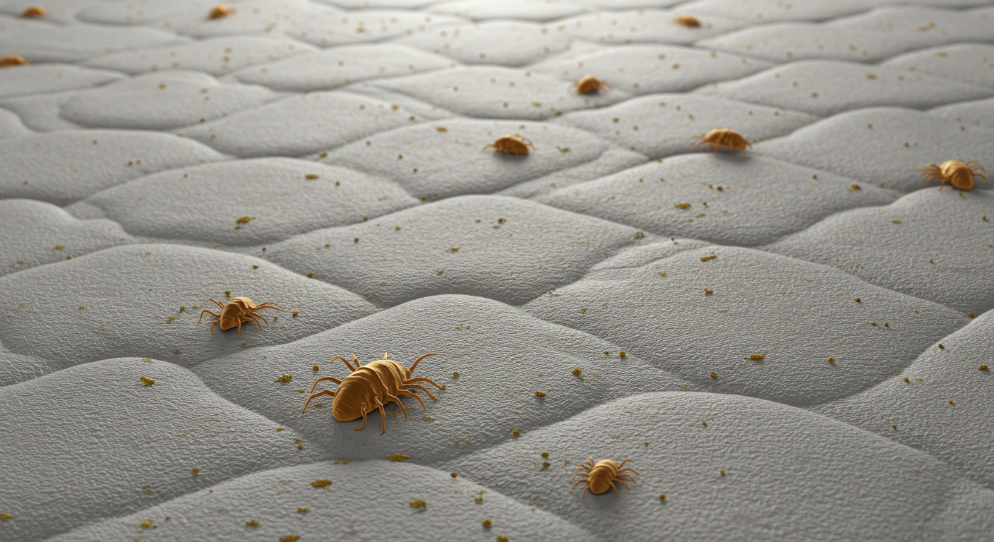 매트리스 속 숨은 위험: 집먼지 진드기와 빈대