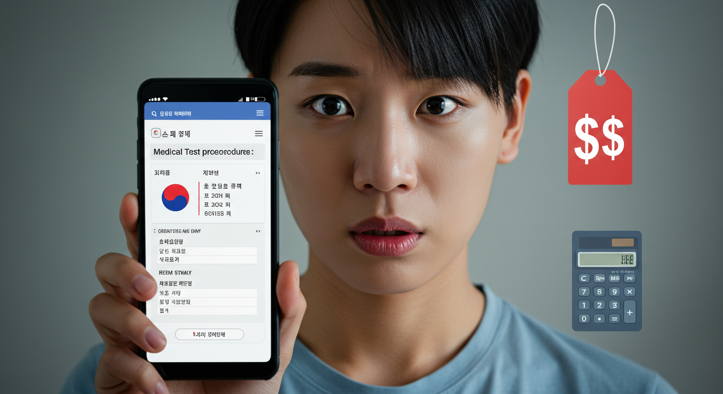 검사 절차와 비용, 얼마일까요?
