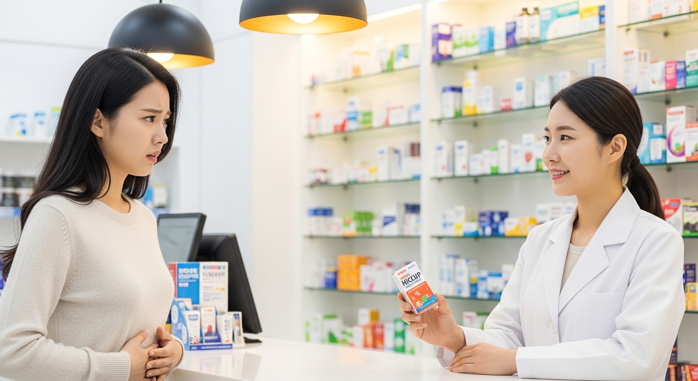 약국에서 살 수 있는 딸꾹질 약: 일반의약품