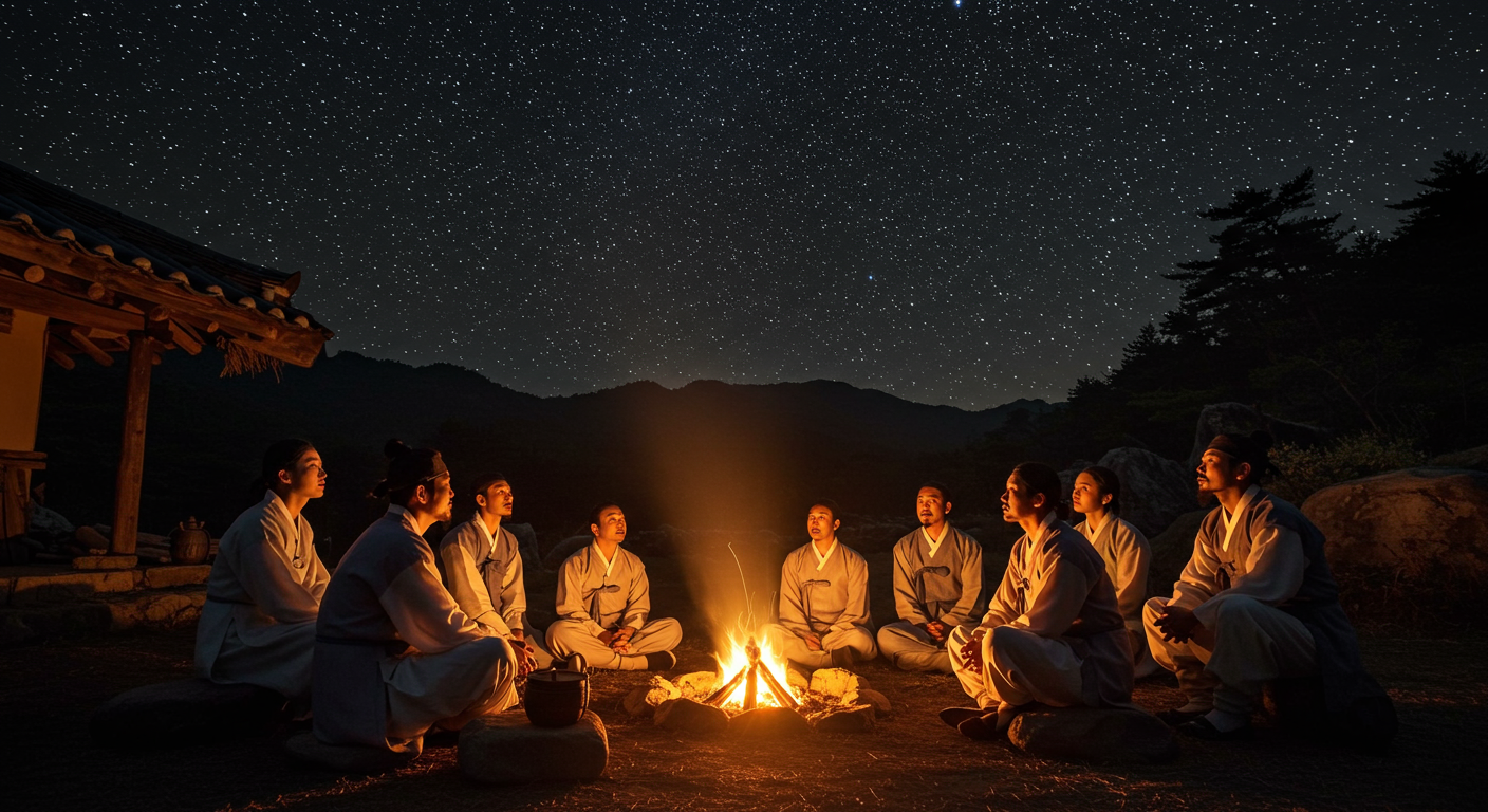 옛날 사람들은 밤을 어떻게 보냈을까요?