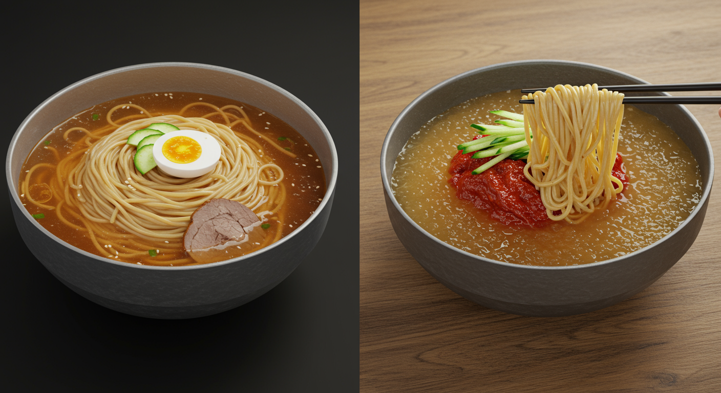 밀면, 냉면과 무엇이 다를까요?