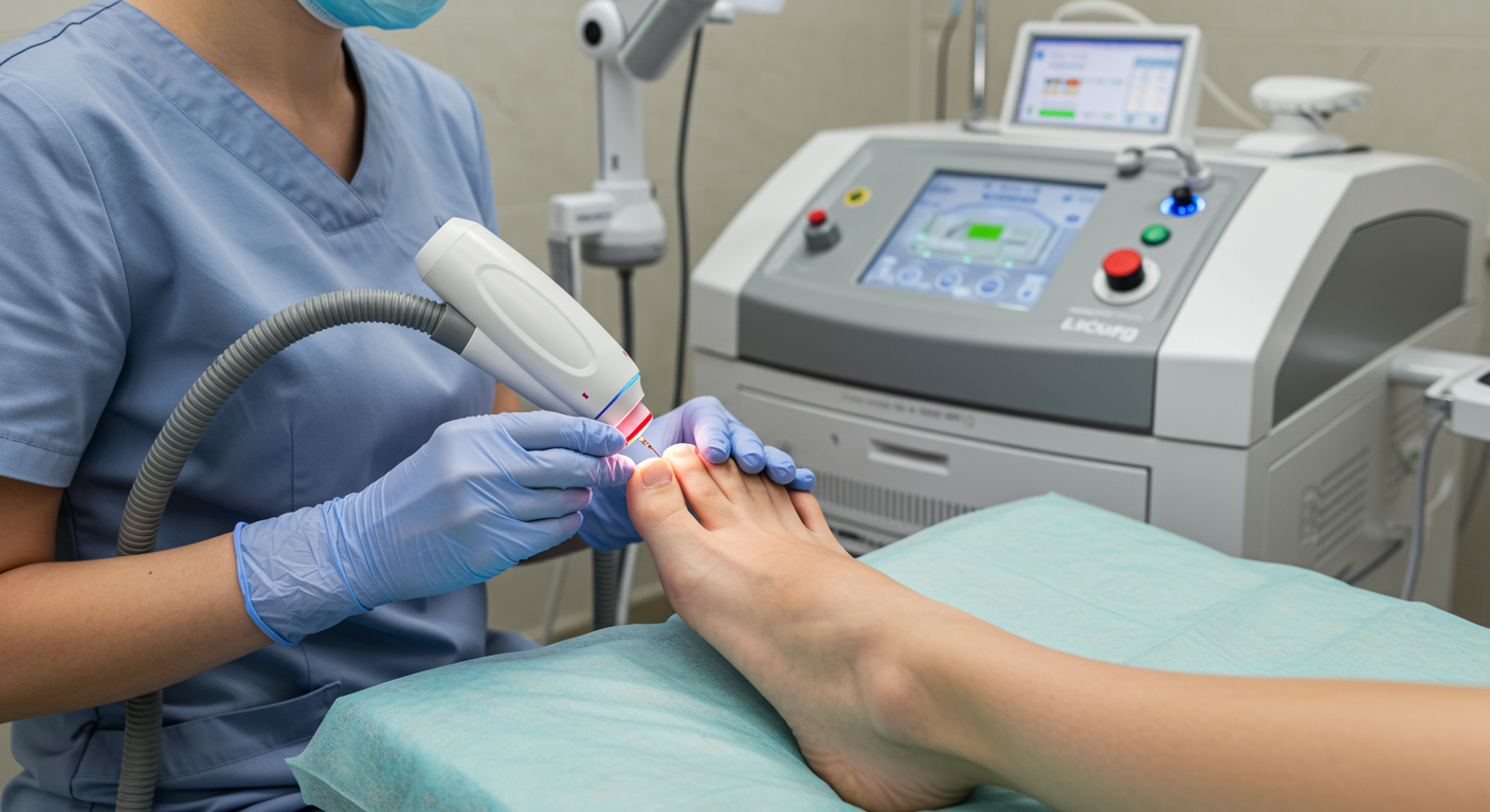 통증 없이 깨끗하게! 최신 발톱무좀 레이저 치료