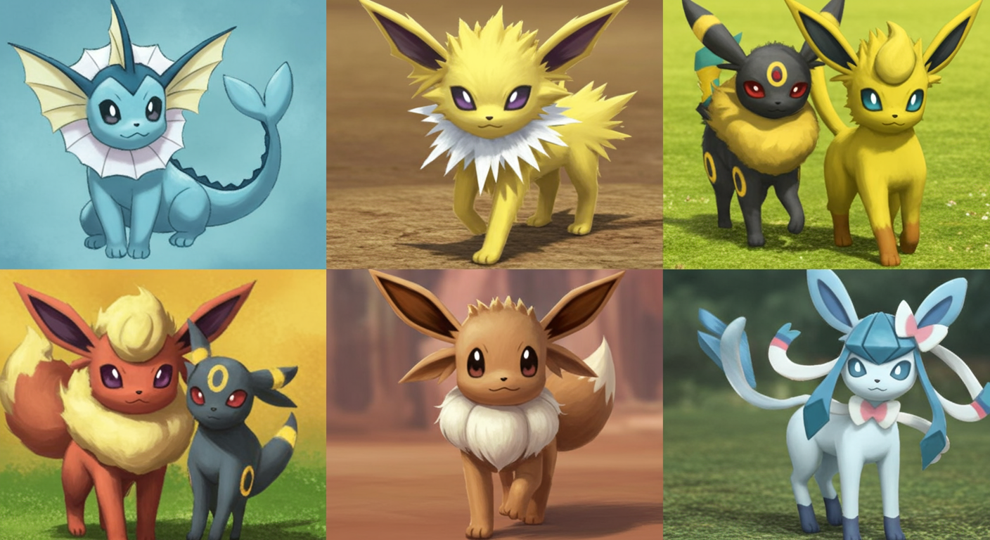 짜잔! 이브이의 8가지 멋진 진화! (2025년 기준)