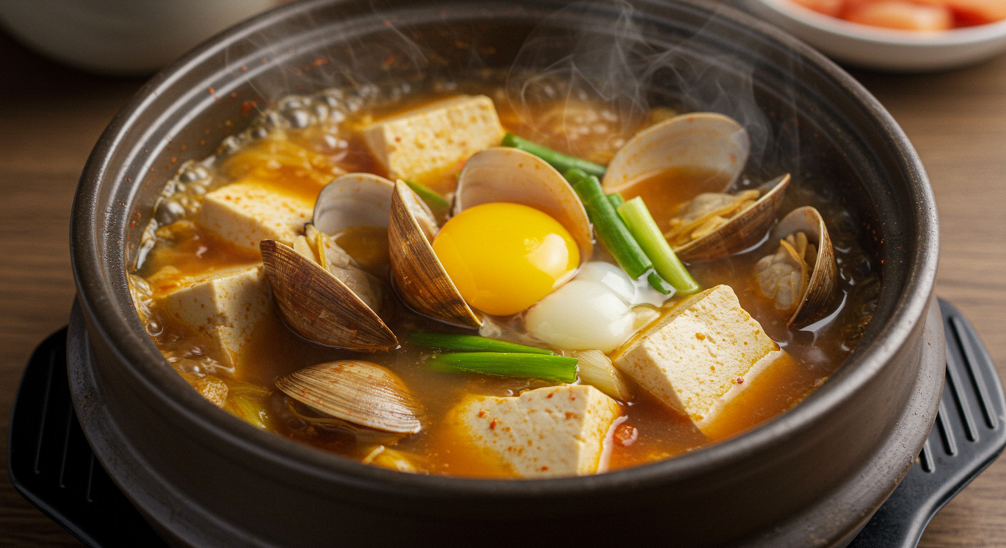 바지락순두부찌개, 어떤 맛일까요?