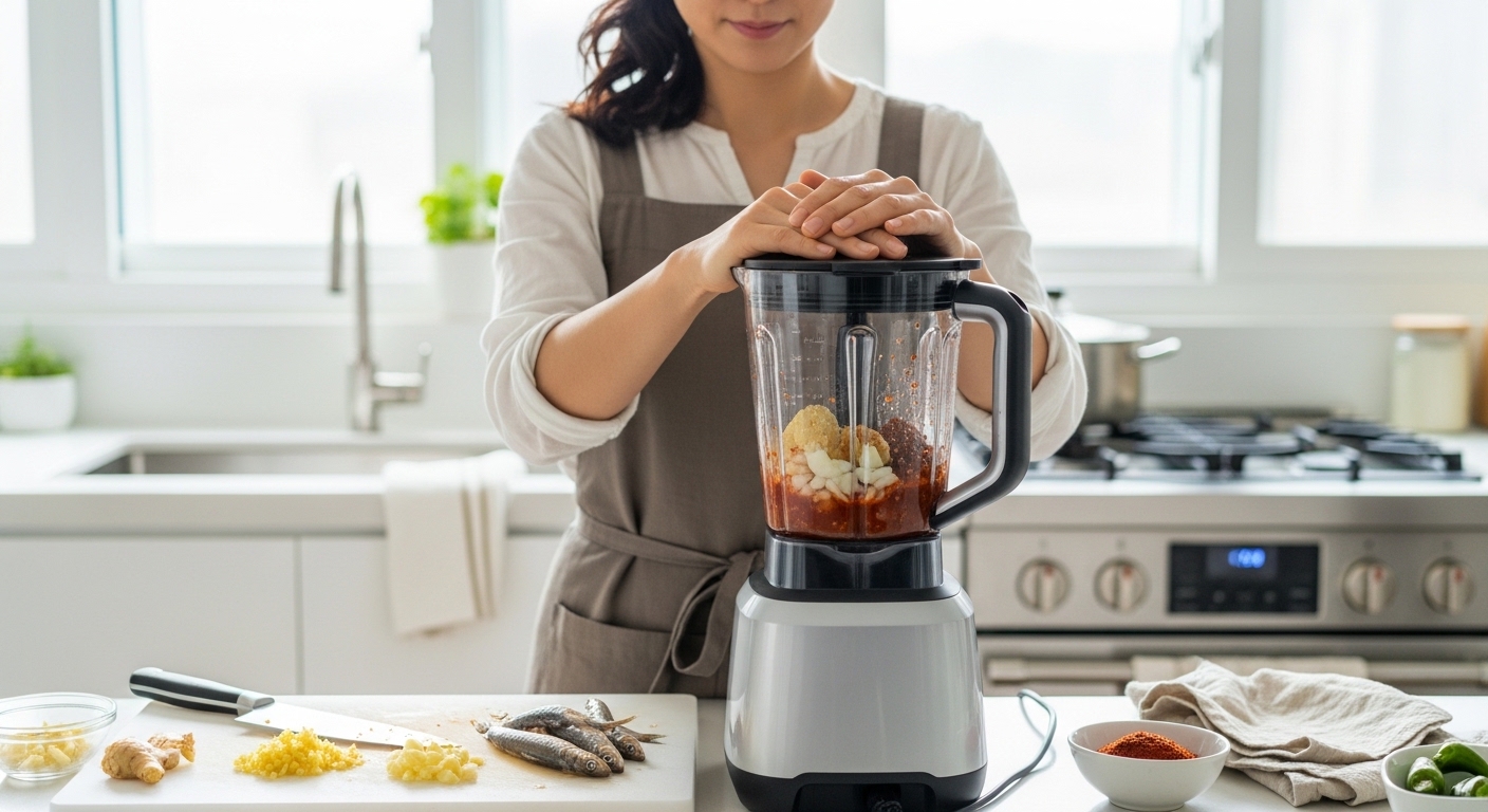 전라도 스타일의 깊은 맛: 육수와 갈은 재료 추가