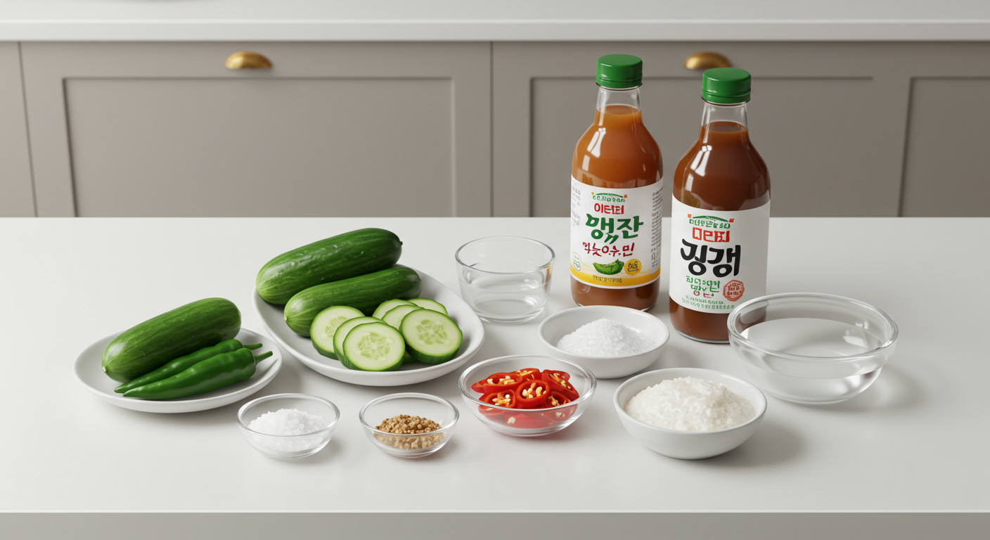 우리 집 오이냉국 냉면육수, 이렇게 준비해요!