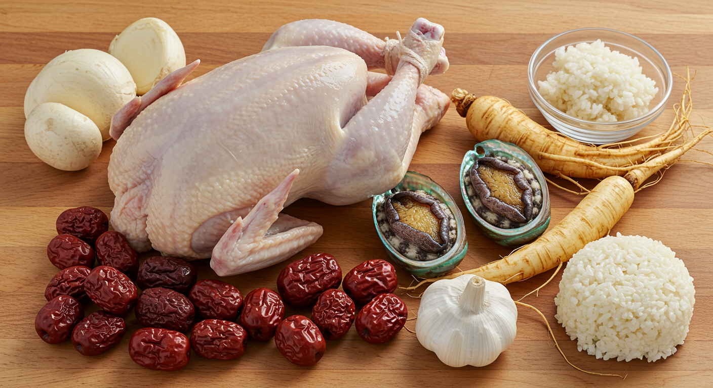 집에서 만드는 전복 삼계탕: 재료 알아보기