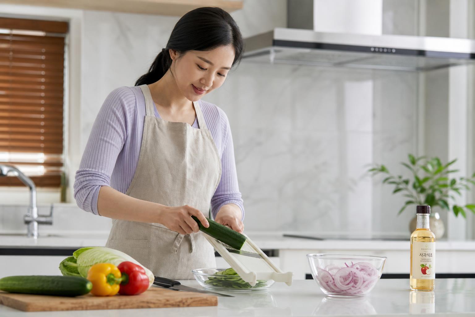 류수영 비빔국수 맛의 비밀, '채수'와 '오이·양파 초절임' 알아보기