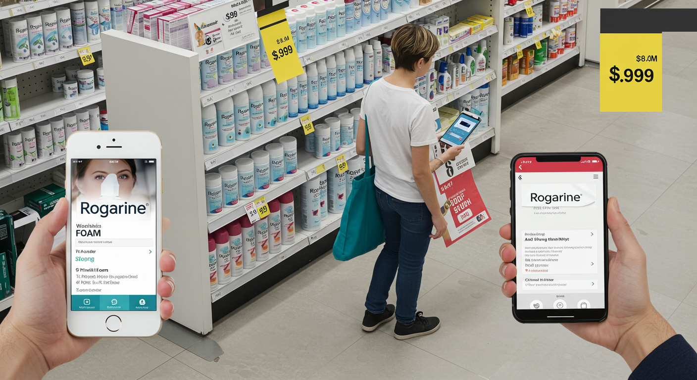 로게인 폼도포기, 어디서 구매하고 가격은 얼마인가요?