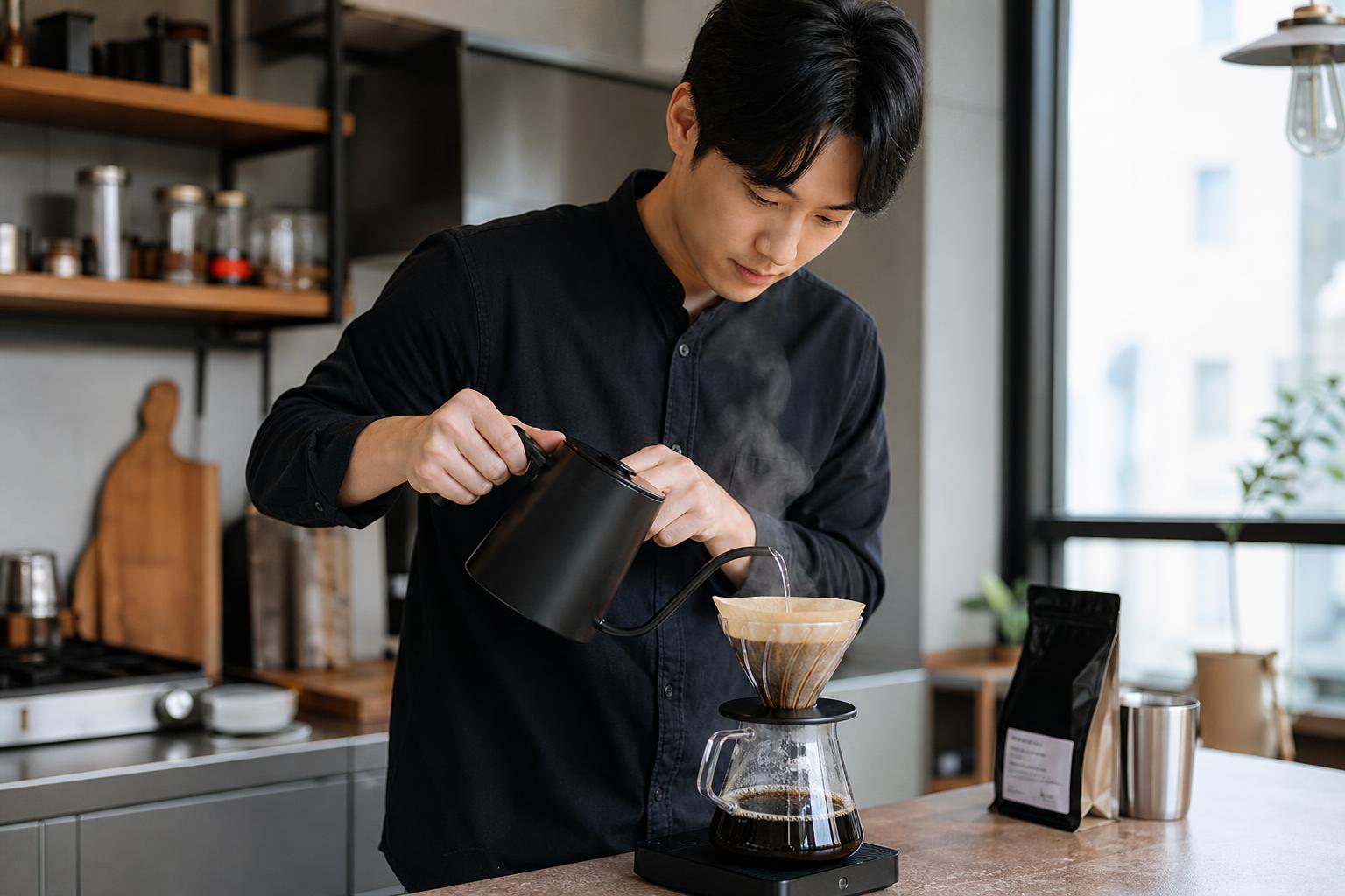 오전 8시 정답: ☕️ 드립커피의 모든 것!