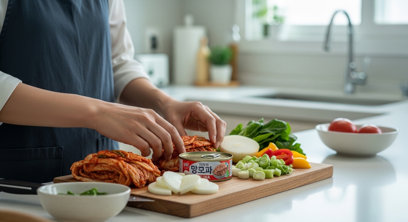 맛있는 참치김치찌개를 위한 필수 재료 준비