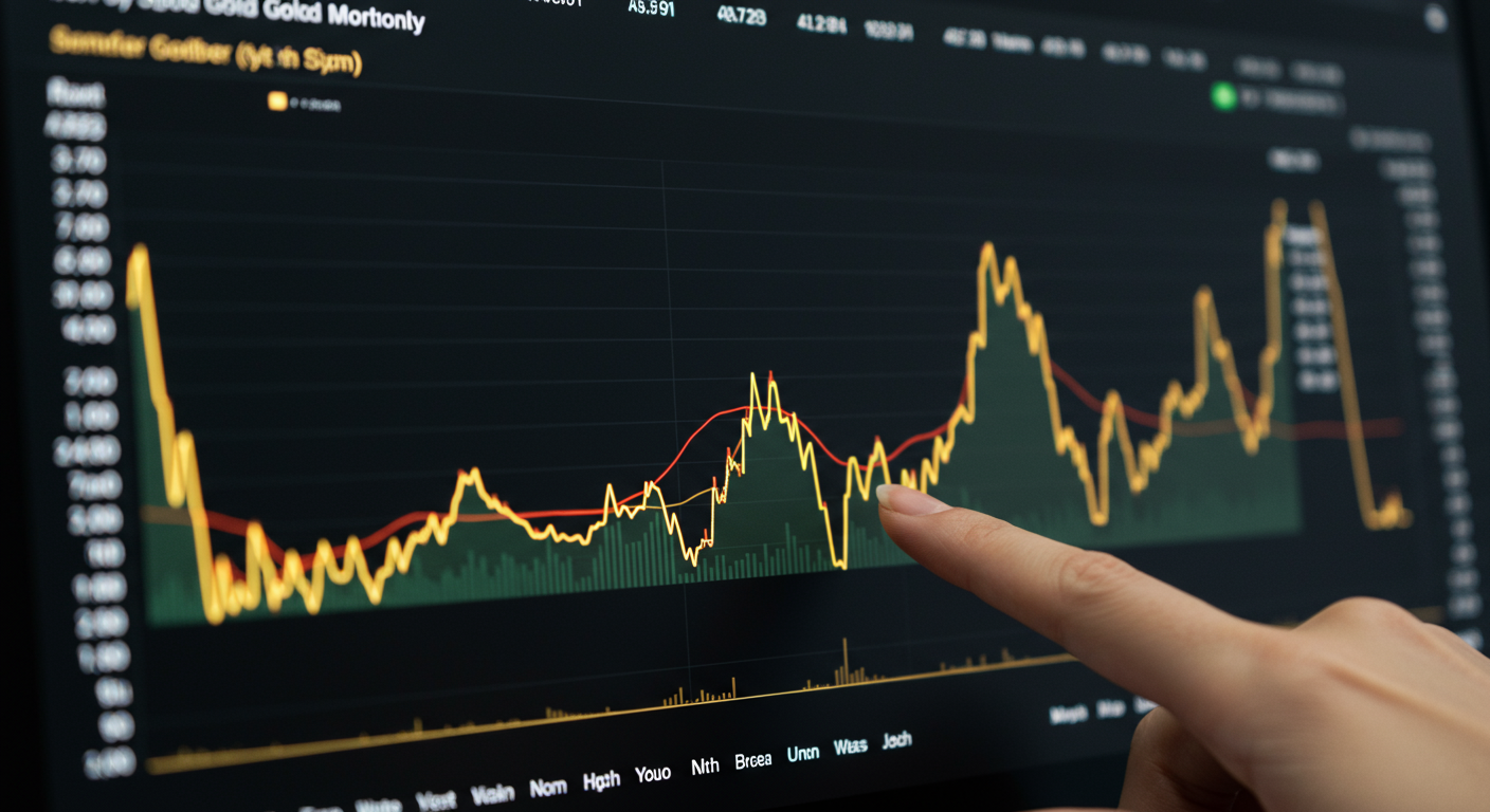 2025년 금 시세, 월별로 어떻게 변했을까요?