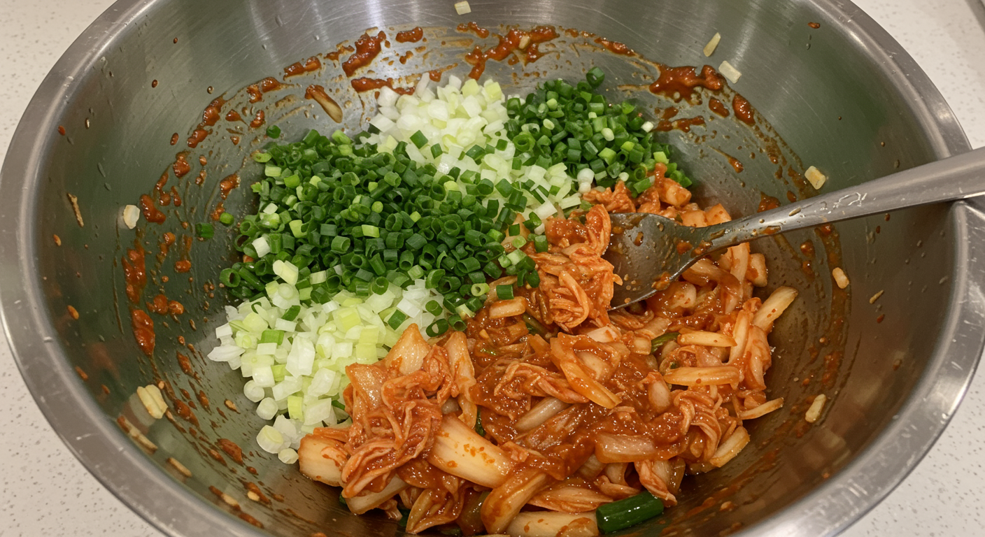 매콤 아삭 김칫소 만들기