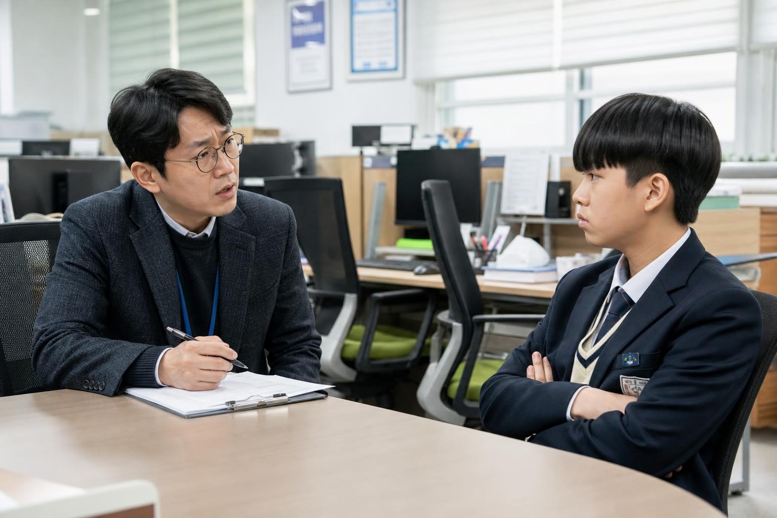 사건의 시작: 2026년 3월 그날의 교무실