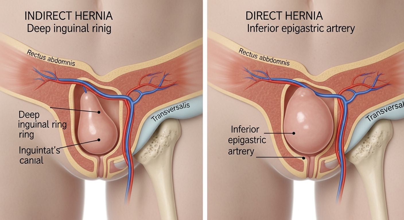 서혜부 탈장의 종류를 알아봐요