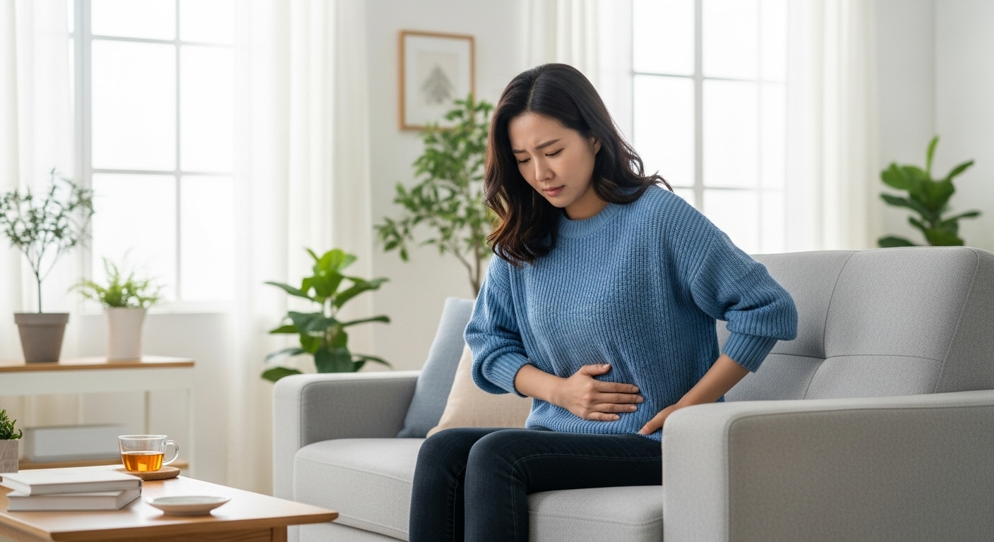 소화기계 질환으로 인한 왼쪽 아랫배 통증