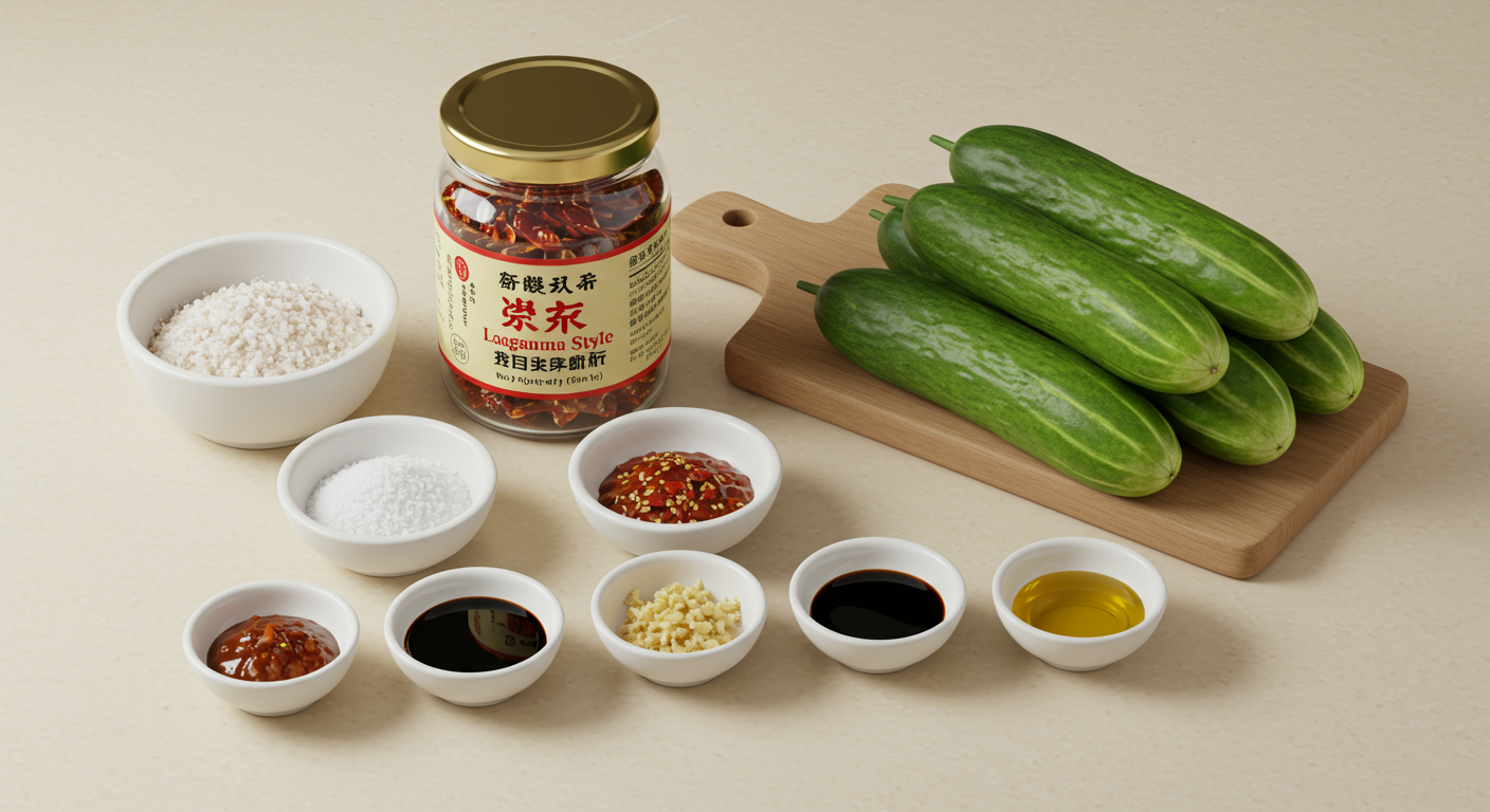 라조장 오이무침 핵심 재료