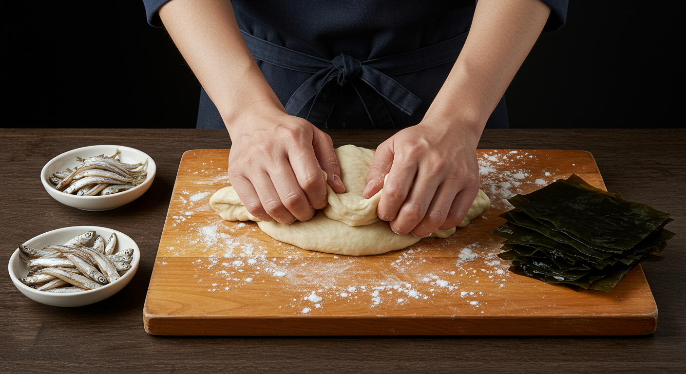 직접 반죽한 면과 시원한 해산물 육수의 비결 🧑‍🍳